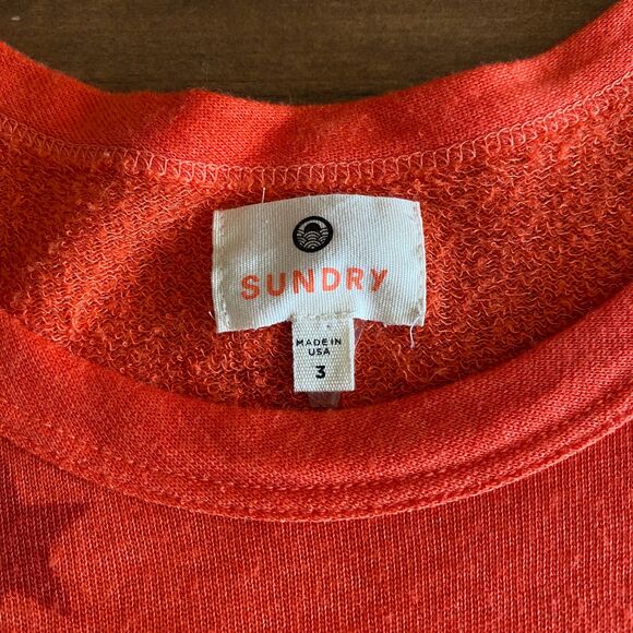 Sundry Orange Star Sweater Women's 3/Large - Picture 3 of 12